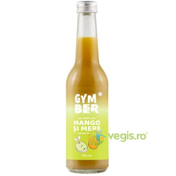 Suc de Mango si Mere 100% Natural Presat la Rece fara Zahar Adaugat 330ml