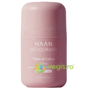 Deodorant Roll-On Hranitor cu Prebiotice pentru Pielea Sensibila fara Aluminiu Tales of Lotus 40ml