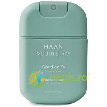 Spray Bucal pentru Respiratie Proaspata cu Aroma de Eucalipt si Menta fara Alcool Good on Ya 20ml