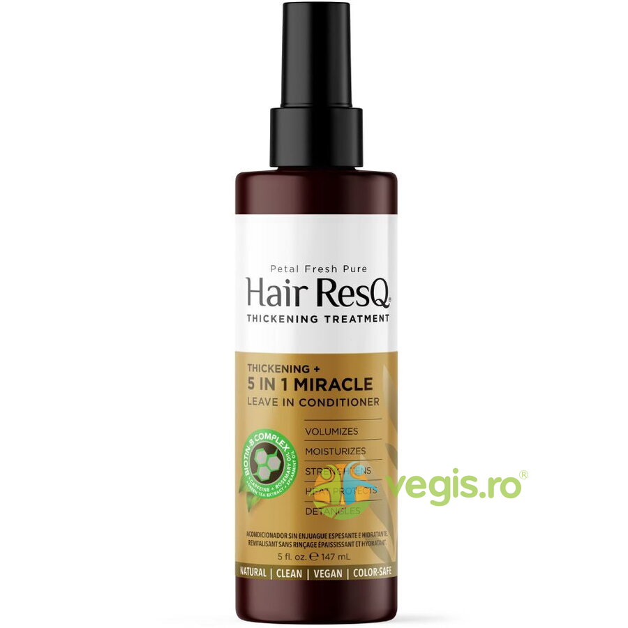 Balsam Tratament Leave-In 5 in 1 pentru Indesirea Parului Petal Fresh Pure 147ml