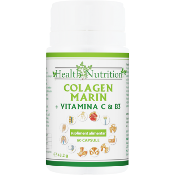 Colagen Marin Forte + Vitamina B3 + Vitamina C 60cps