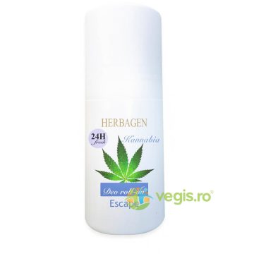 Deodorant Roll-On cu Extract din Seminte de Canepa (Kannabia) Escape 50ml