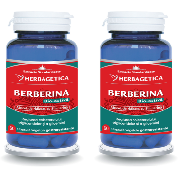 Pachet Berberina Bio-Activa 60cps+60cps