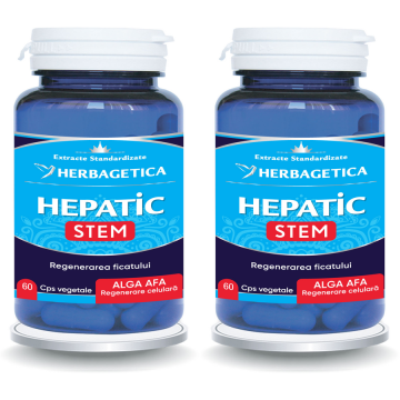 Pachet Hepatic Stem 60cps+60cps (50% reducere la al doilea produs)