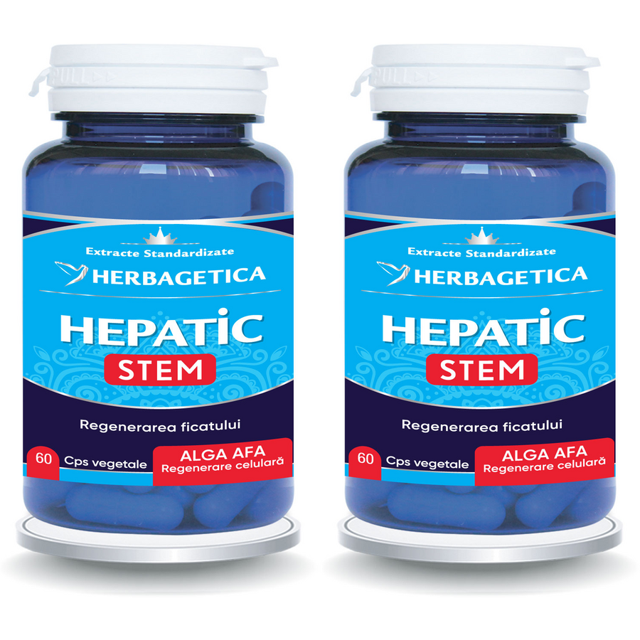 Pachet Hepatic Stem 60cps+60cps (50% reducere la al doilea produs)