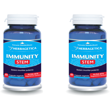 Pachet Immunity Stem 60cps+60cps (50% reducere la al doilea produs)