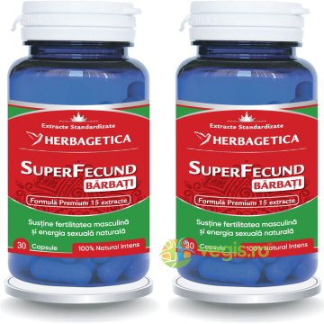 Pachet Super Fecund Barbati 30cps+30cps (50% reducere la al doilea produs)