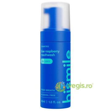 Spuma de Gura cu Aroma de Zmeura Albastra pentru Respiratie Proaspata Blue Raspberry 50+ Utilizari fara Alcool 45ml