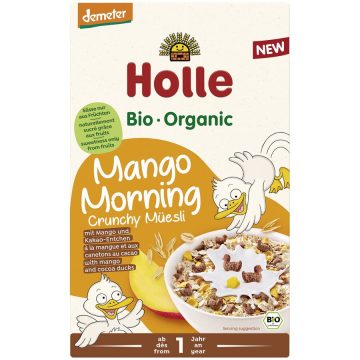Musli Crocant Integral cu Mango si Cacao pentru Copii +1 An Ecologic/Bio 200g