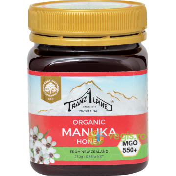 Miere de Manuka MGO 550+ TranzAlpine Ecologica/Bio 250g