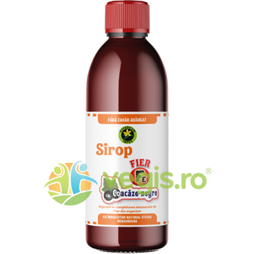 Sirop Fier cu Coacaze Negre cu Stevia Rebaudiana 500ml