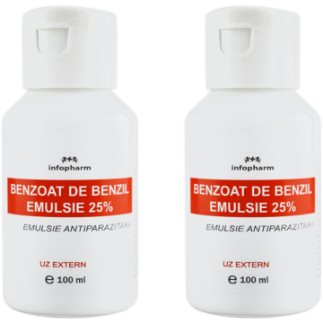 Pachet Benzoat de Benzil Emulsie 100ml + 100ml