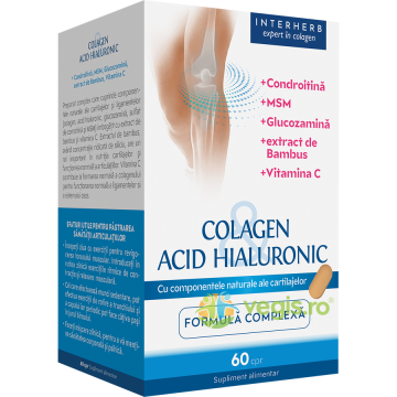Colagen si Acid Hialuronic Formula Complexa 60cpr