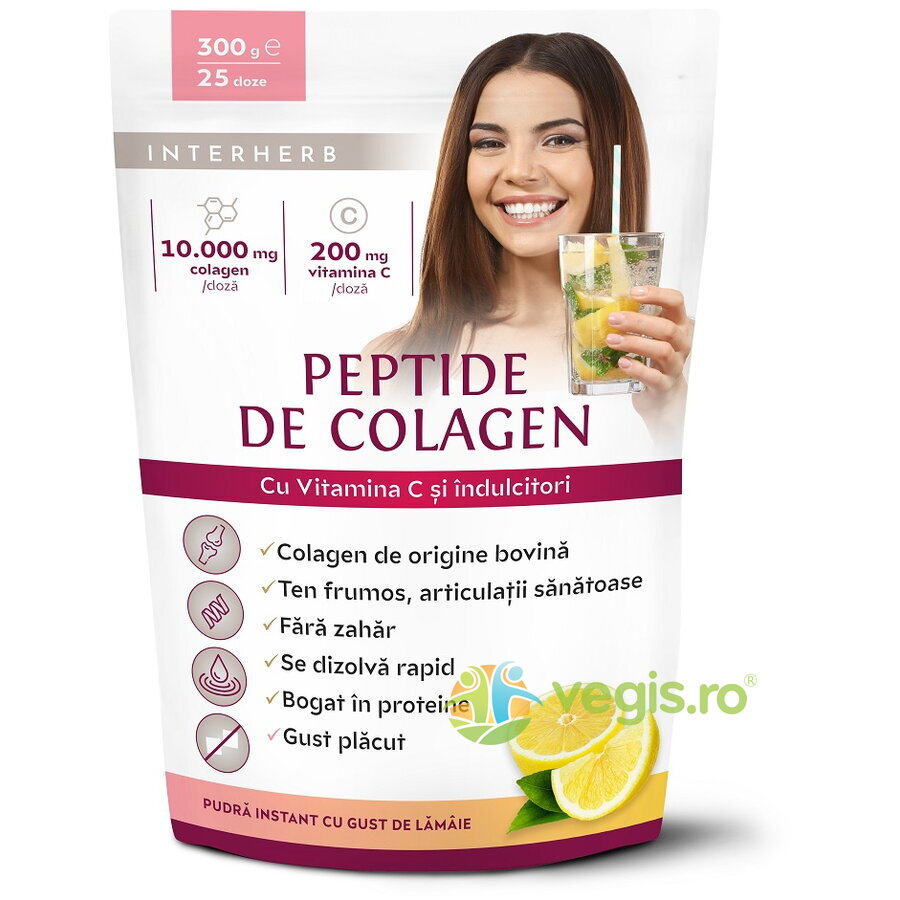 Peptide de Colagen Pudra cu Aroma de Lamaie 300g