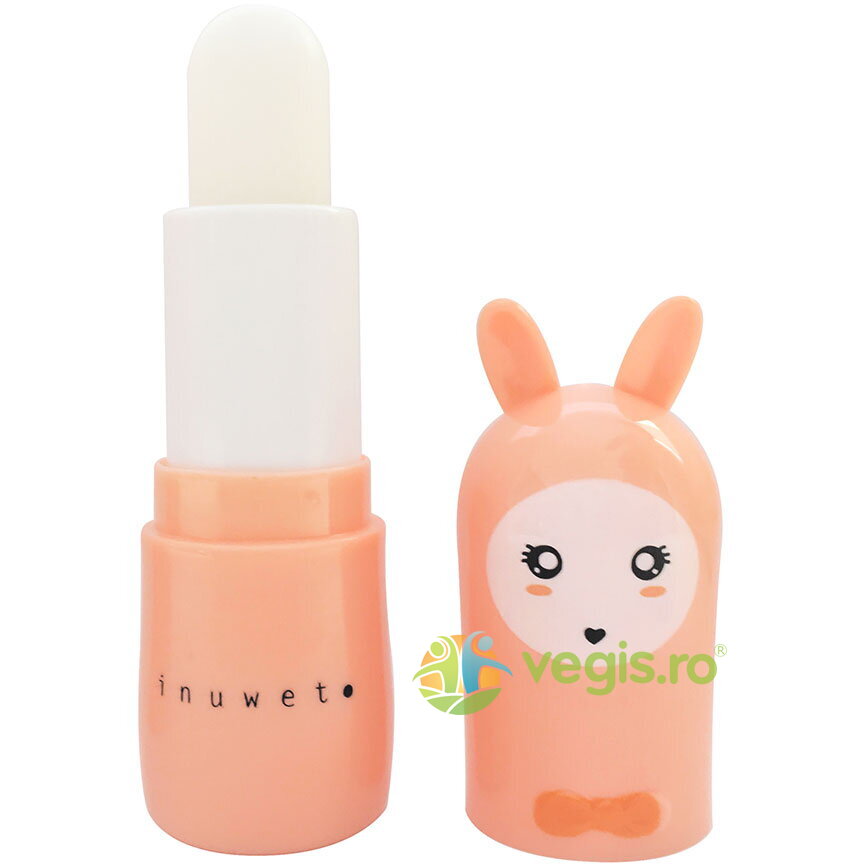 Balsam de Buze pentru Copii cu Parfum de Vanilie-Cocos Bunny Island - Coral 3.5g