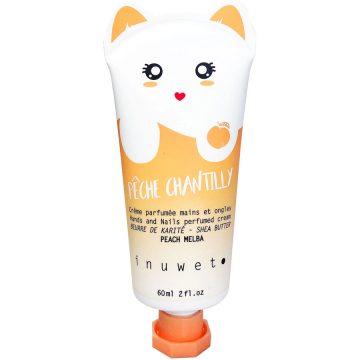 Crema Hidratanta pentru Maini si Unghii cu Parfum de Piersica Peche Chantilly Inuwet 60ml