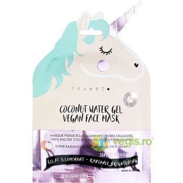 Masca de Fata Iluminatoare din Bioceluloza Coconut Water Gel Unicorn 30ml