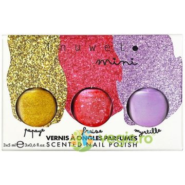 Set Cadou 3 Oje Parfumate pe Baza de Apa pentru Copii