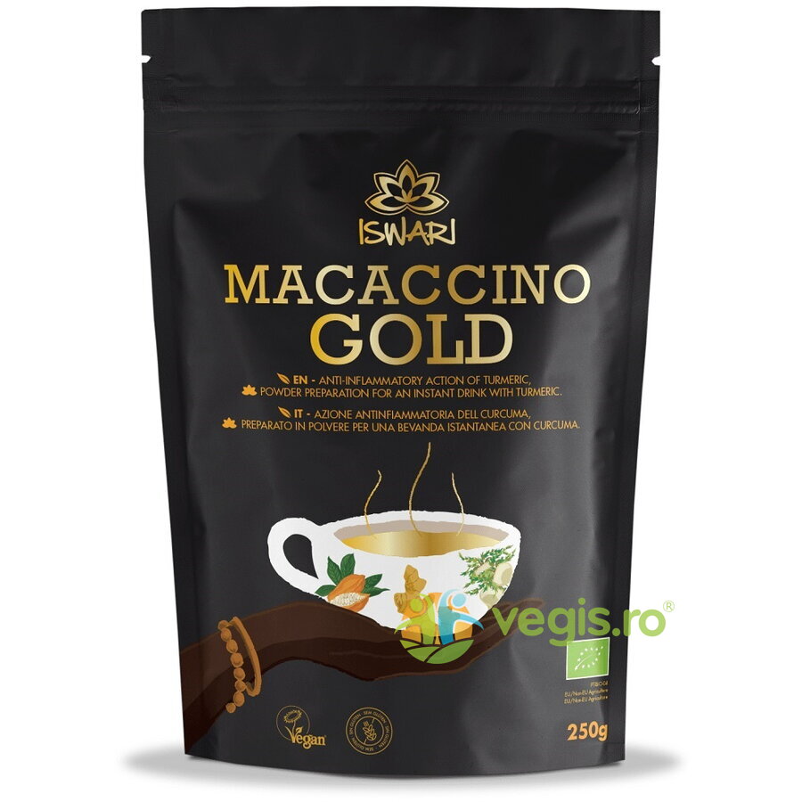 Bautura Instant Macaccino Gold fara Gluten Ecologica/Bio 250g