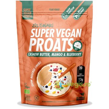 Proats Super Vegan cu Afine, Mango si Crema de Caju fara Zahar Ecologic/Bio 1.2kg