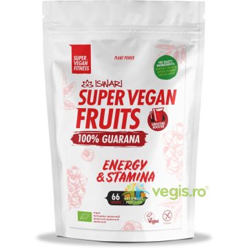 Pulbere de Guarana 100% Super Vegan Potrivita Inainte de Efort fara Gluten Ecologica/Bio 200g