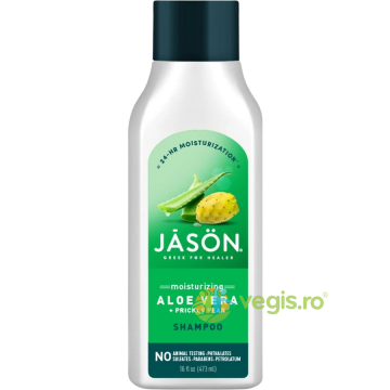 Sampon Hidratant pentru Par Uscat cu 80% Aloe Vera si Fruct de Cactus 473ml