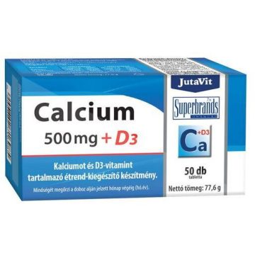 Calciu 500mg + Vitamina D3 50tb