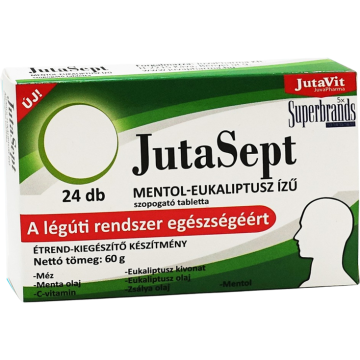 JutaSept Comprimate cu Mentol si Eucalipt 24tb