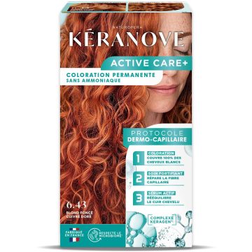 Vopsea Permanenta pentru Par fara Amoniac Cupru Auriu 152ml