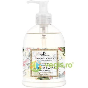 Sapun Lichid Vegetal Hidratant cu Parfum de Mosc Alb si Ulei de Jojoba Florinda 500ml