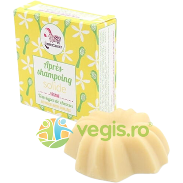 Balsam Solid pentru Toate Tipurile de Par cu Vanilie Bio 74g
