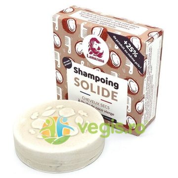 Sampon Solid pentru Par Uscat cu Ulei de Cocos Virgin si Vanilie 70g