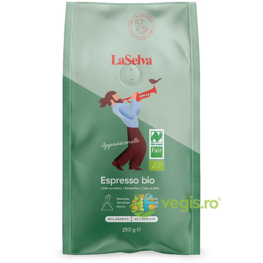 Cafea Espresso Macinata Apassionato Ecologica/Bio 250g