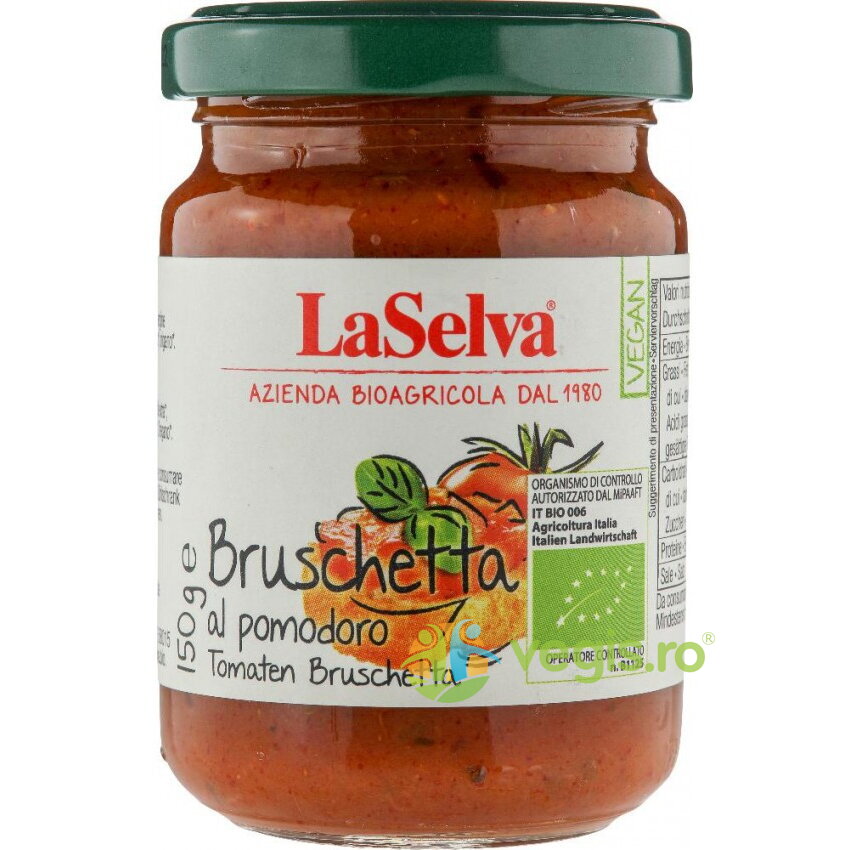 Pasta Bruschetta pe Baza de Rosii Ecologica/Bio 150g