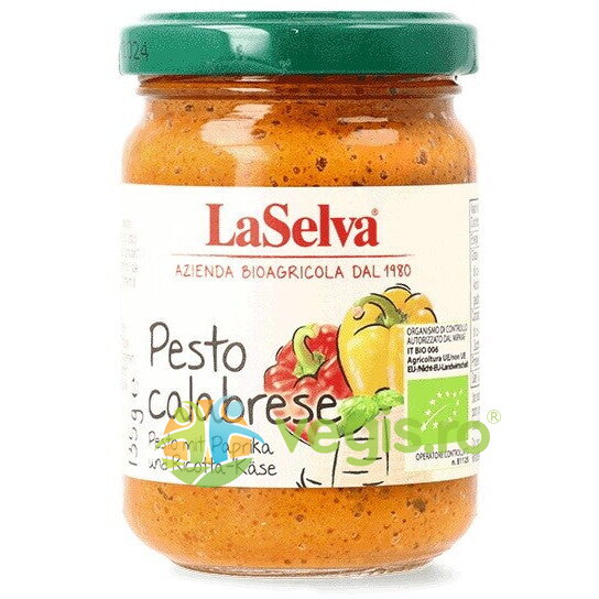 Pesto Calabrese din Ardei Dulce Ecologic/Bio 135g