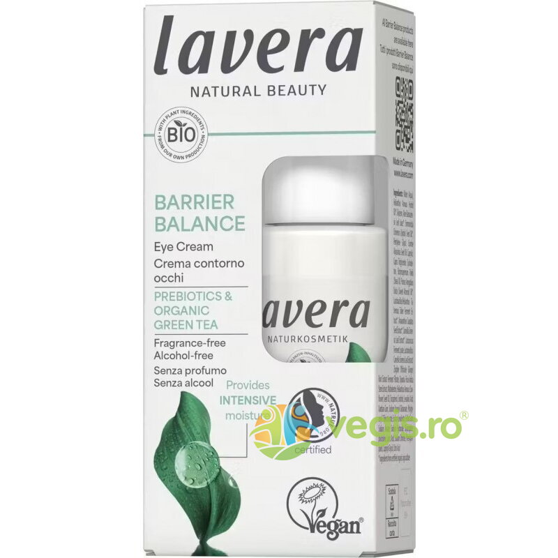 Crema de Ochi Unisex Anti-Cearcan cu Prebiotice fara Parfum Barrier Balance 15ml