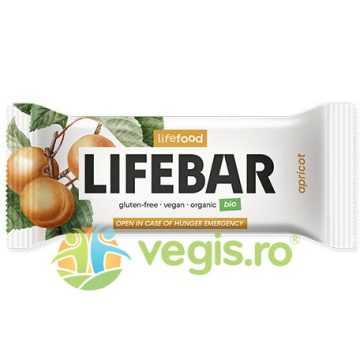 Baton Raw cu Caise Ecologic/Bio 40g