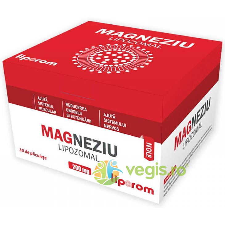 Magneziu Lipozomal 200mg 30 plicuri Liporom