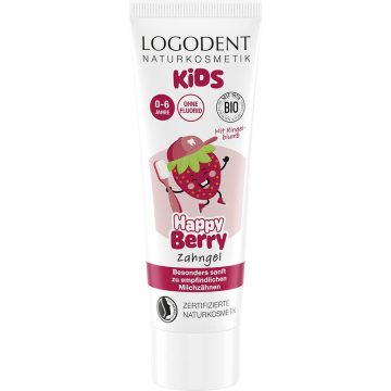 Gel Dentar Bio pentru Copii 0-6 Ani cu Capsuni Happy Berry 75ml