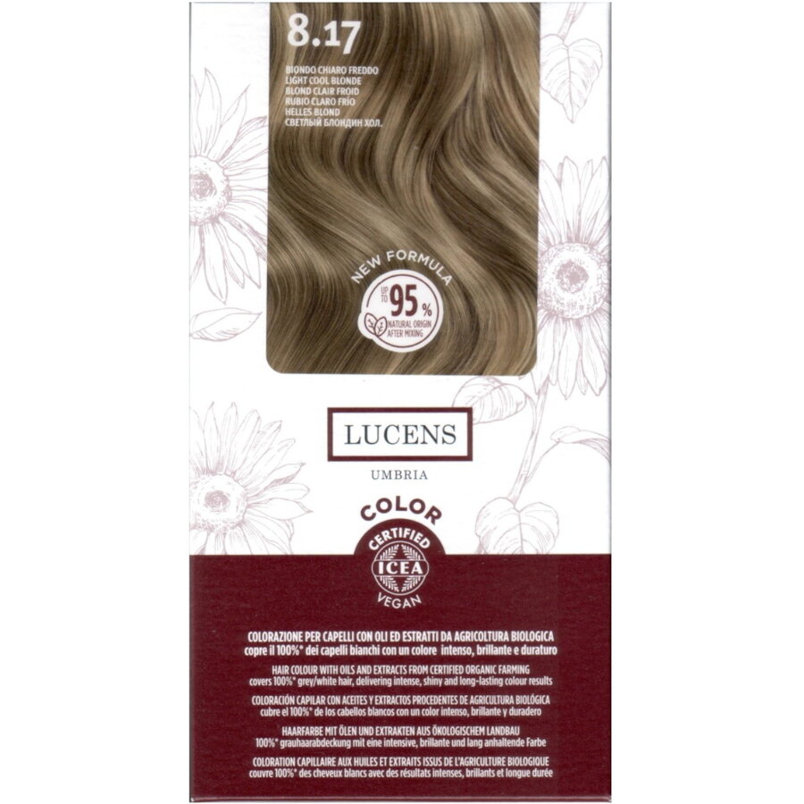 Vopsea de Par fara Amoniac Blond Deschis Rece 8.17 50ml