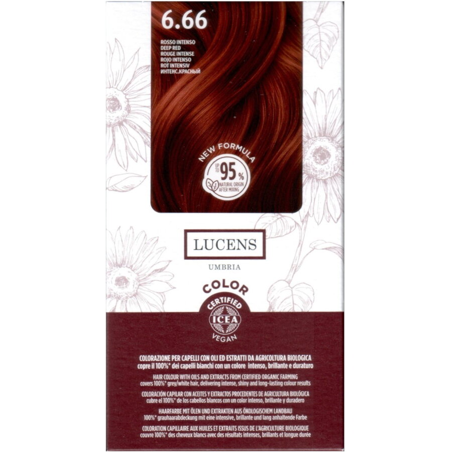 Vopsea de Par fara Amoniac Rosu Intens 6.66 50ml