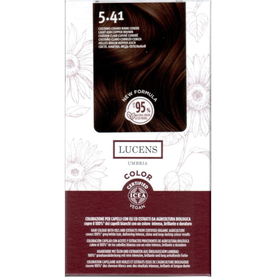 Vopsea de Par fara Amoniac Saten Deschis Aramiu Cenusiu 5.41 50ml