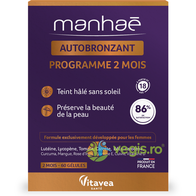 Autobronzant 60cps vegetale Vitavea,