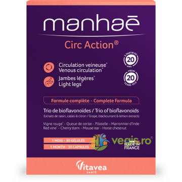 Circ Action (Picioare Usoare) 30cps vegetale Vitavea,