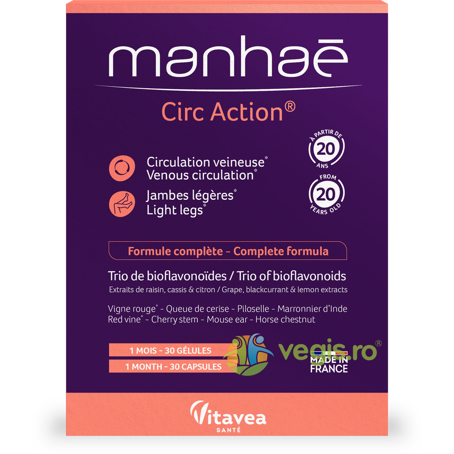 Circ Action (Picioare Usoare) 30cps vegetale Vitavea,