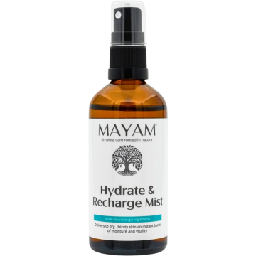 Tonic Facial Hidratant si Revigorant cu Apa de Hamamelis, Trandafir si Melissa 100ml