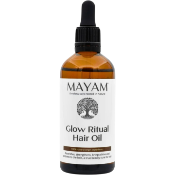 Ulei de Par Nutritiv si Revitalizant cu Ulei de Ricin, Cocos si Amla Glow Ritual 100ml