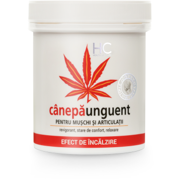 Unguent cu Efect de Incalzire cu 5% Ulei de Canepa 250ml