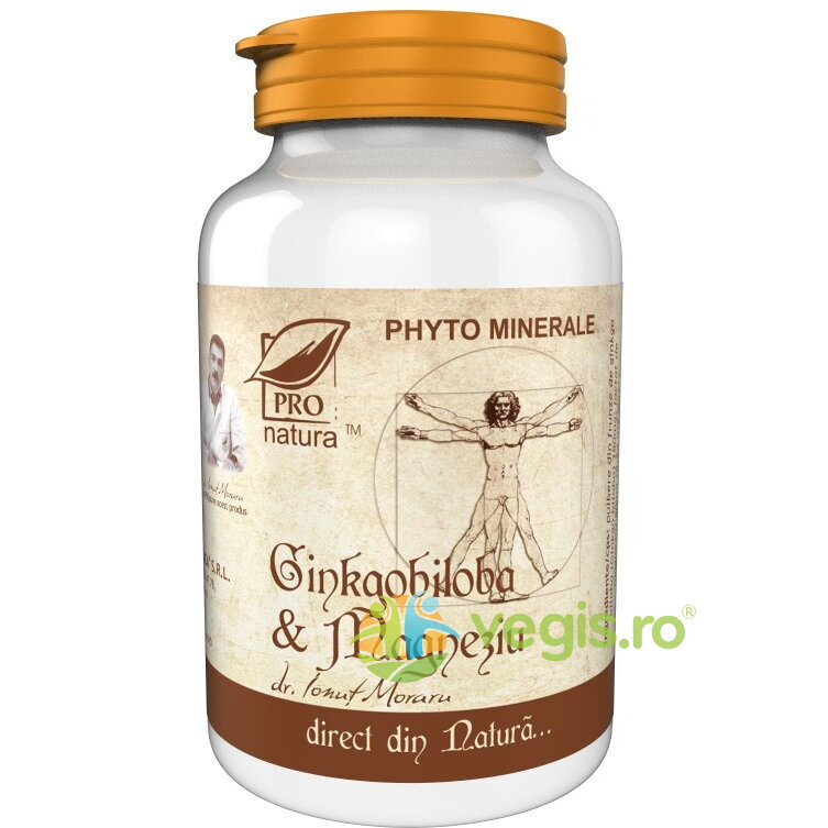 Ginkgo Biloba + Magneziu 60cps