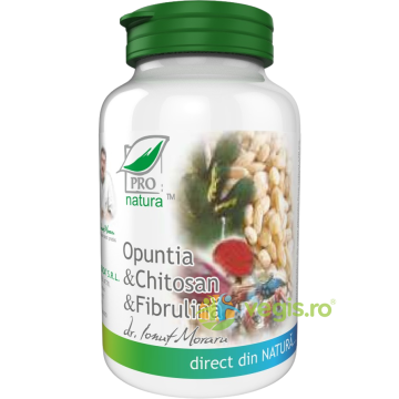 Opuntia, Chitosan si Fibrulina 60cps